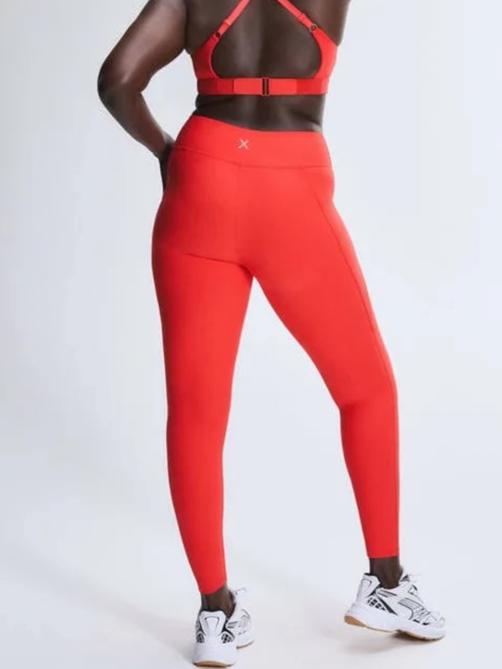 Savage X Fenty by Rihanna Red Cool High-Waist No Front Seam Leggings Women Large